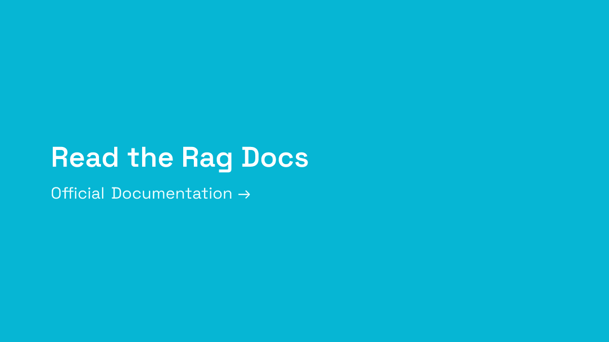 Read the Rag Documentation