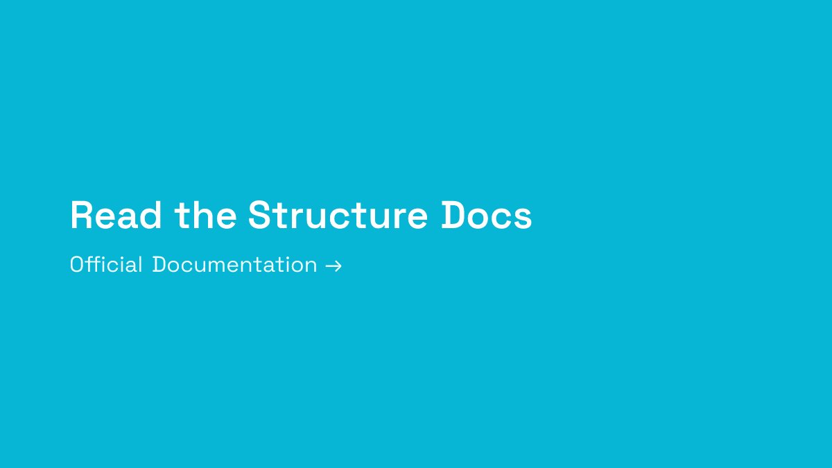 Read the Structure Documentation
